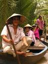 In southern Vietnam, the thing to do is to take a Mekong Delta tour. No visitor can leave without getting a glimpse of life in the delta of one of the worlds longest rivers after it has wound its way through China, Lao, Thailand, Cambodia, and Vietnam. We saw a lot of boats and a lot of muddy water.